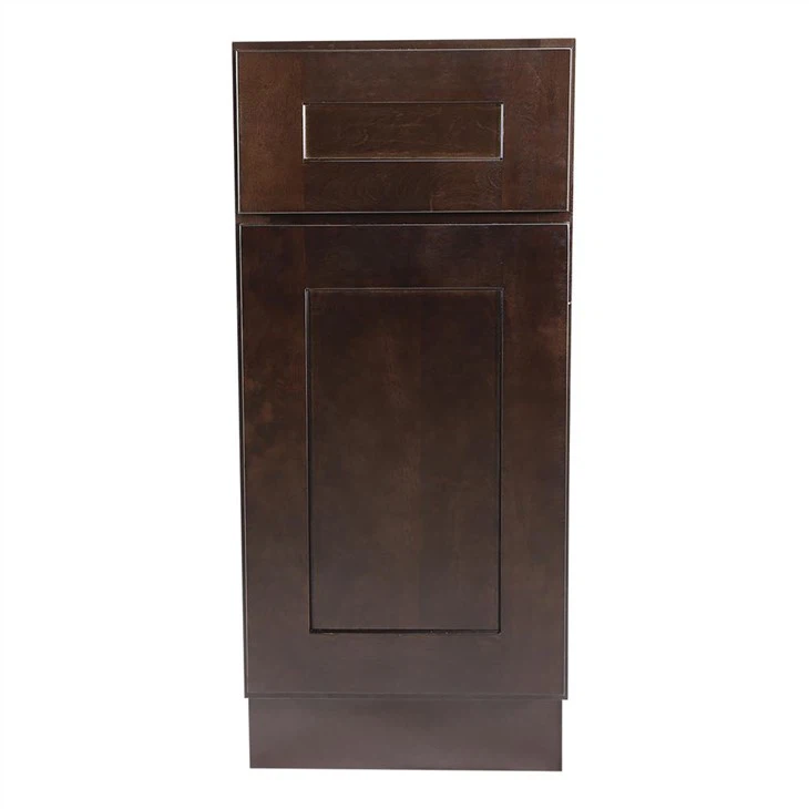 12 inch wide kitchen base cabinet espresso color